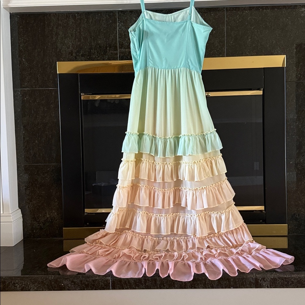 Rococo Sand Ciceli rainbow raffle dress sz S - Picture 16 of 17